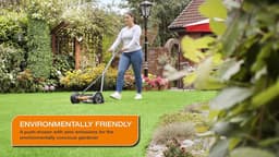 Cilinder Grasmaaier - Duwmaaier - Gazon Onderhoud - Licht Duwen - 40cm Maaibreedte - Groen — thumbnail 5