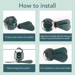 Camping Ventilator - Draagbare Fan - Kamperen Buiten - Oplaadbaar Met Afstandsbediening - 10400 mAh - Wit — thumbnail 5