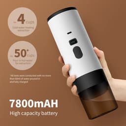 Automatische 3-in-1 draagbare capsulekoffiemachine - Portable Espresso Machine - espressomachine - Draagbare draadloze elektrische espressomachine - Voor Onderweg Reizen en Camping - — thumbnail 2