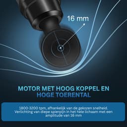 DDStar® Massage gun - Massage pistool - Krachtig massage apparaat - Zwart — thumbnail 2