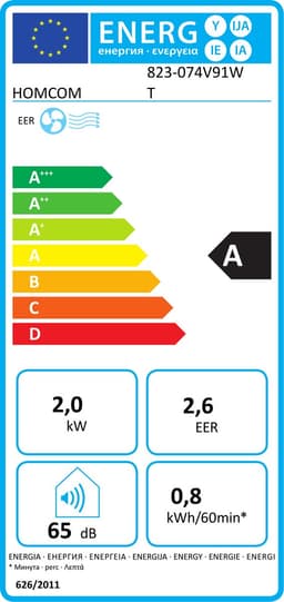 4-in-1 Mobiele Airco - Draagbare Airconditioner - 4-in-1 Koelen, Ontvochtiger, Ventilator & Slaapstand - 7000 BTU - voor 20-30 m² - met Afstandsbediening & Timer - 55 dB - Wit — thumbnail 2