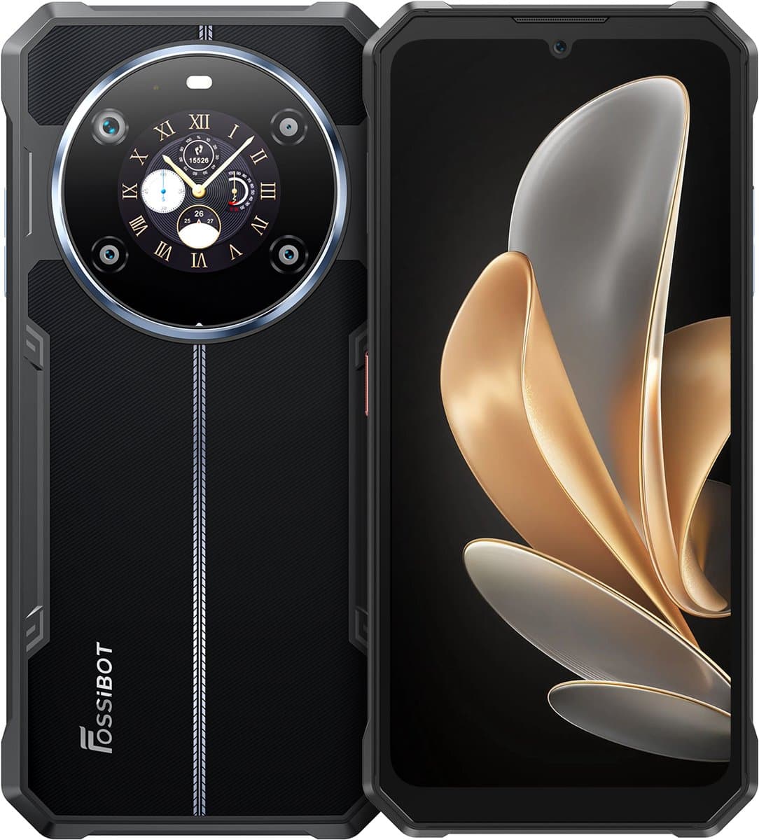 Fossibot F109 5G Robuuste Smartphone - IP68 Waterdicht Robuuste Telefoon - outdoorSmartphone - 8GB RAM 256GB ROM - Dual Screen - Waterdicht - Android 14 - 1600W frontcamera - besturingssysteem - 6.74-inch FHD+ IPS-scherm — afbeelding 1