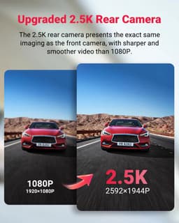 VANTRUE E2 Pro 4K + 2.5K Dual Dashcam Voor & Achter, Dual HDR, Nachtzicht, 5GHz WiFi GPS Autocamera, Spraakbesturing, 24H Parkeermodus, 2.45'' Display — thumbnail 5