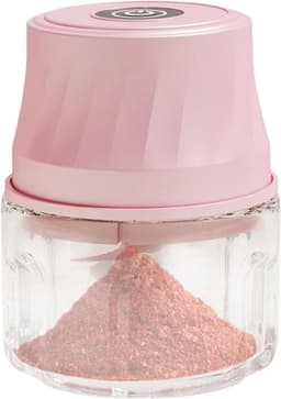 Mini Keukenmachine - Keuken Snijder - Maaltijd Voorbereiding - Draadloos Oplaadbaar - 350ml Capaciteit - Roze — thumbnail 1