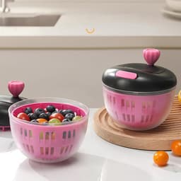 Salade Spinner - Groente Droger - Keuken Hulp - Grote Capaciteit - 5 Liter - Groen — thumbnail 3