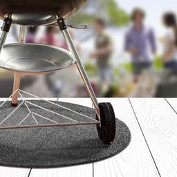 Hittebestendige BBQ Grillmat voor Vuurkorf en Openhaard, 3-laags Vloerbescherming, Brandveilige Mat voor Buiten en Binnengebruik — thumbnail 4