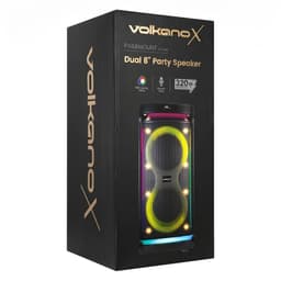 VolkanoX Partybox Paramount - Bluetooth Speaker 320W - Karaoke Set - Muziek Box - Microfoon - LED verlichting - TWS Koppelbaar - Gitaar ingang - Zwart — thumbnail 5