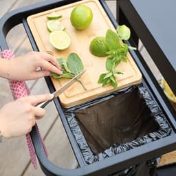 COOK'IN GARDEN REVA 110 PREMIUM buffetkast - 100% metaal - Werkblad (L.108 x B.55 cm) - 1 lage plank, 1 rok, 1 dressoir — thumbnail 4