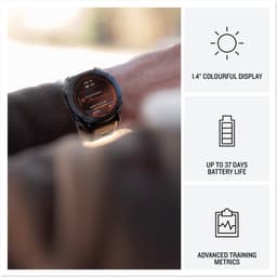 Garmin Fenix 7X Pro Solar - Smartwatch - Sporthorloge - Zon oplaadbaar - Tot wel 37 dagen Batterij - 51mm - Zwart — thumbnail 2