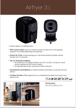 Tupperware - Air Fryer - 3L — thumbnail 2