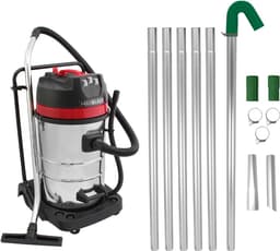 Maxblast - Dakgootreinigingssysteem 80L Nat & Droog Stofzuiger & 7,2m Dakgoot Stofzuigerstangenset Lange Reikwijdte Afvoerbuiszuiger - 1.2m - 7.2m - Industrieel — thumbnail 1