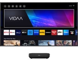 Hisense 100L9HD beamer inclusief 100’’ ALR projectiescherm | Home Cinema Beamer |100 inch 4K Laser TV | Ultra Short Throw | Home Theater | Gaming | 3000 ANSI lumen