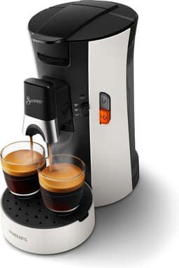 Philips Senseo Select Koffiepadmachine CSA230/00 - Keuze uit 1 of 2 Kopjes - Instelbare Intensiteit - Automatische Uitschakeling - Wit — thumbnail 1