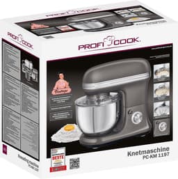 ProfiCook KM 1197 - Keukenmachine - 1200 W - 5 liter - antracietgrijs — thumbnail 2