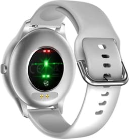 Belesy® Callisto - Smartwatch Dames – Smartwatch Heren - Horloge - Stappenteller - Kleurenscherm - Koortsmeter – Bloeddruk - Full Touch - Maak je eigen wijzerplaat – Zilver - Grijs – Siliconen - Moederdag — thumbnail 4