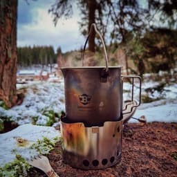 Bestargot Titanium Camping French Press Koffiepot - 750 ml - Licht en Draagbaar - Grote Capaciteit - Outdoor Kampeerservies — thumbnail 4