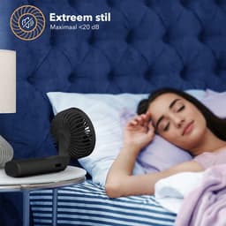 Handventilator met 6 Windstanden en Powerbank functie - Draagbare ventilator - Tafelventilator - Nekventilator - Mini ventilator — thumbnail 4