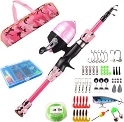 Vishengel Set Voor Beginners - 1.2M - Inclusief Opbergtas, Hengel & Doosje met Accessoires - Vishengel Kinderen - Complete Hengelset - Vishengelset - Vishengel Set - Hengel - Hengel - Vishengel set - Vishengel Kinderen - Leuk Voor Op Vakantie — thumbnail 1