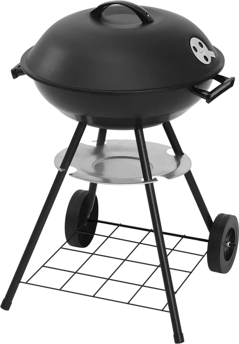 BukkitBow - Mobiele Houtskoolbarbecue - BBQ van Metaal en Kunststof - 44x73x41.5cm - Met Ruim Grilloppervlak — afbeelding 1