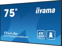 iiyama LH7565UHSB-B1 beeldkrant Kiosk-ontwerp 189,2 cm (74.5") LED Wifi 800 cd/m² 4K Ultra HD Zwart Type processor Android 11 24/7 — thumbnail 3