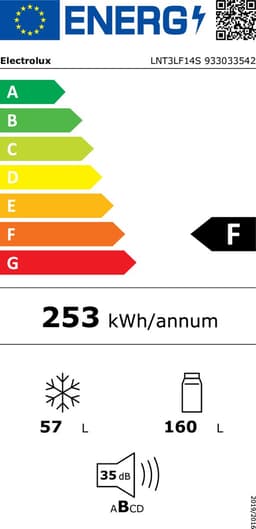 Electrolux LNT3LF14S Ingebouwd 217 l Wit — thumbnail 5
