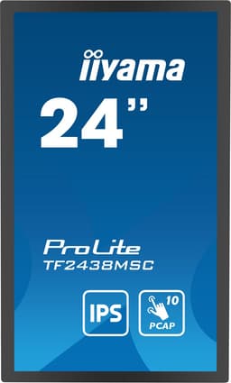 iiyama TF2438MSC-B1 beeldkrant Digitaal A-kaart 61 cm (24") LED 600 cd/m² Full HD Zwart Touchscreen — thumbnail 2