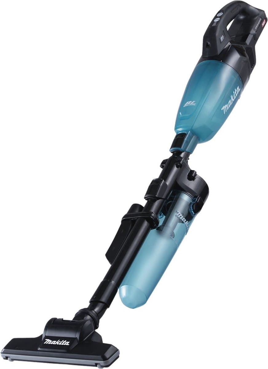 Makita CL001GZ21 Accu Steelstofzuiger Zwart Blauw + Stofafscheider XGT 40V Max Basic Body — afbeelding 1