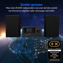 MEDION P85003 Micro-audiosysteem Compact systeem (internetradio, DAB+, PLL FM-radio, Bluetooth, USB-aansluiting, AUX, 2x150 W) — thumbnail 3