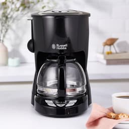 Koffiezetapparaat Textures Plus (Zwart Programmeerbare Timer 10 Koppen 1.25L Glazen Kan) - 22620-56 - Filterkoffiezetapparaat - Russell Hobbs — thumbnail 2