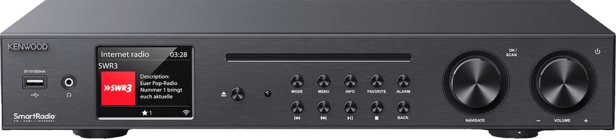 Kenwood KR-W8000SCD-B Smart Hi-Fi CD Receiver — afbeelding 1
