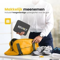 Revolt® Massage Gun Pro - 6 Luxe Opzetstukken - Voor Spierherstel & Blessures - 12MM Deep Tissue - Massage Apparaat Professioneel - Massage Pistool - Hoge Amplitude - 2500mah dubbel accu — thumbnail 5
