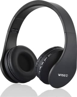 WiseQ Draadloze Koptelefoon Kinderen – Bluetooth Kinderkoptelefoon met Microfoon – SD-kaart & FM-Radio – 8u Bluetooth – Hoofdtelefoon Zwart — thumbnail 1