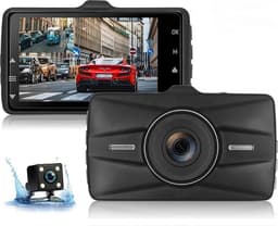 TechU™ Dashcam Dual Camera – M21 Pro – Dashboardcamera – 3 inch Full HD IPS Scherm – Nachtvisie – Looprecording – Bewegingssensor – G-sensor – Parkeermonitor – Incl. Achteruitrijcamera - voor auto — thumbnail 1