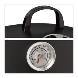 rookoven bbq - 3 in 1 - met thermometer en ventilatiegat - ∅ 40 cm - staal — thumbnail 2