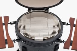 Mustang Kamado M 18 inch  - Ø 38 cm - Met glasvezelafdichting - 68.5 kg - Houtskool - Kleur grijs — thumbnail 2