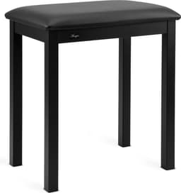 Pianokruk met gevoerde zitting – zithoogte 49 cm - zwart — thumbnail 1