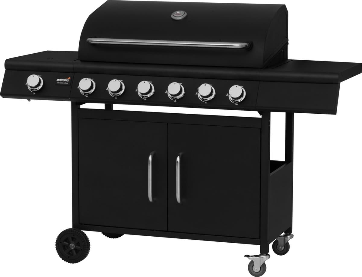 Mustang Gas Grill Clarksville Met 7 Branders Zwart — afbeelding 1
