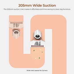 JIGOO J300 Dual-Cup Smart Anti-Mijt Stofzuiger Voor Bed, 13KPa Zuigkracht, 55 Celsius Hete Lucht, UV Licht, 99,9% Verwijdert Mijten, 0,5L Stofbeker​ — thumbnail 3