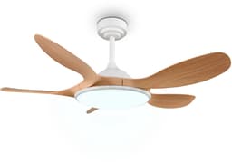 REALITY FLEN - Ventilator - Wit - incl. 1x SMD 24 W - Afstandsbediening - Geintegreerde dimmer - Traploos instelbare lichtkleur - Geheugenfunctie via de afstandsbediening - Zomer- en wintermodus - 6 snelheidsniveaus — thumbnail 3