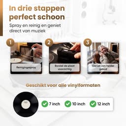 BLU LP Schoonmaakset - 4-in-1 Vinyl Cleaning Kit - Platenborstel - Platenreiniger - Antistatisch - LP Borstel - Platen Schoonmaakset - Vinyl Borstel - Vinyl Reiniger - LP Reiniger — thumbnail 3