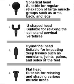 Handmassageapparaat - massage gun - massage apparaat - Mini-massageapparaat - Zakmassageapparaat - zwart - ABS — thumbnail 3