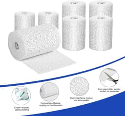 10 Rollen Gipsverband Set - 5 & 7.5 cm Breed - Voor Babybuik Afdruk, Knutselen, Modelbouw en Hobby — thumbnail 3