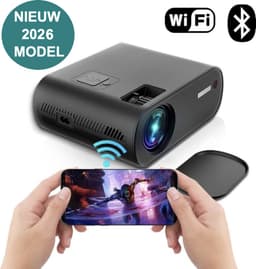 Upgrade | Mini Beamer - HD 1280 x 720P- Streamen Vanaf Je Telefoon Met WiFi - Mini Led Projector - Home Entertainment — thumbnail 1