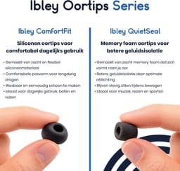Ibley ComfortFit Siliconen oortips voor Samsung Galaxy Buds 3 Pro grijs - Siliconen Earplug - S/M/L formaat - 3 paar - 3 maten - Galaxy Buds 3 Pro oortips — thumbnail 3