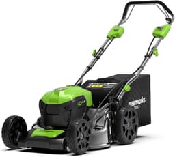 Accu Grasmaaier - Snoerloos Maaiwerk - Gazon Onderhoud - Dubbele Accu Poort - 41cm Maaibreedte - Groen Zwart — thumbnail 2