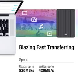 Robuuste Externe SSD 2TB Draagbaar Supersnel USB-C voor Back-up — thumbnail 4
