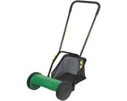 Aurixi® Grasmaaier Handmatig – Grastrimmer Met Opvangbak – Handmaaier 30 Cm Breed – Kooimesmaaier - Groen - 100cm x 60cm x 50cm