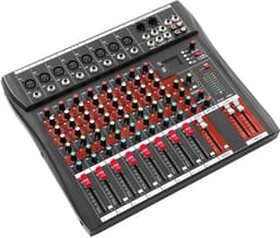 Rolu Mengpaneel – Mengpaneel Mixer – Professionele 8-Kanaals Mixer – 48V Fantoomvoeding – Compact & Draagbaar — thumbnail 2
