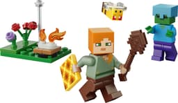 LEGO Minecraft - Alex en de strijd bij het kampvuur Constructiespeelgoed — thumbnail 5