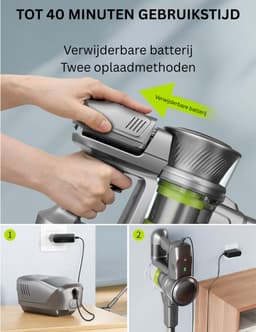 DVDSS® Steelstofzuiger - 250W - 6 in 1 - Lichtgewicht - Zilver — thumbnail 3